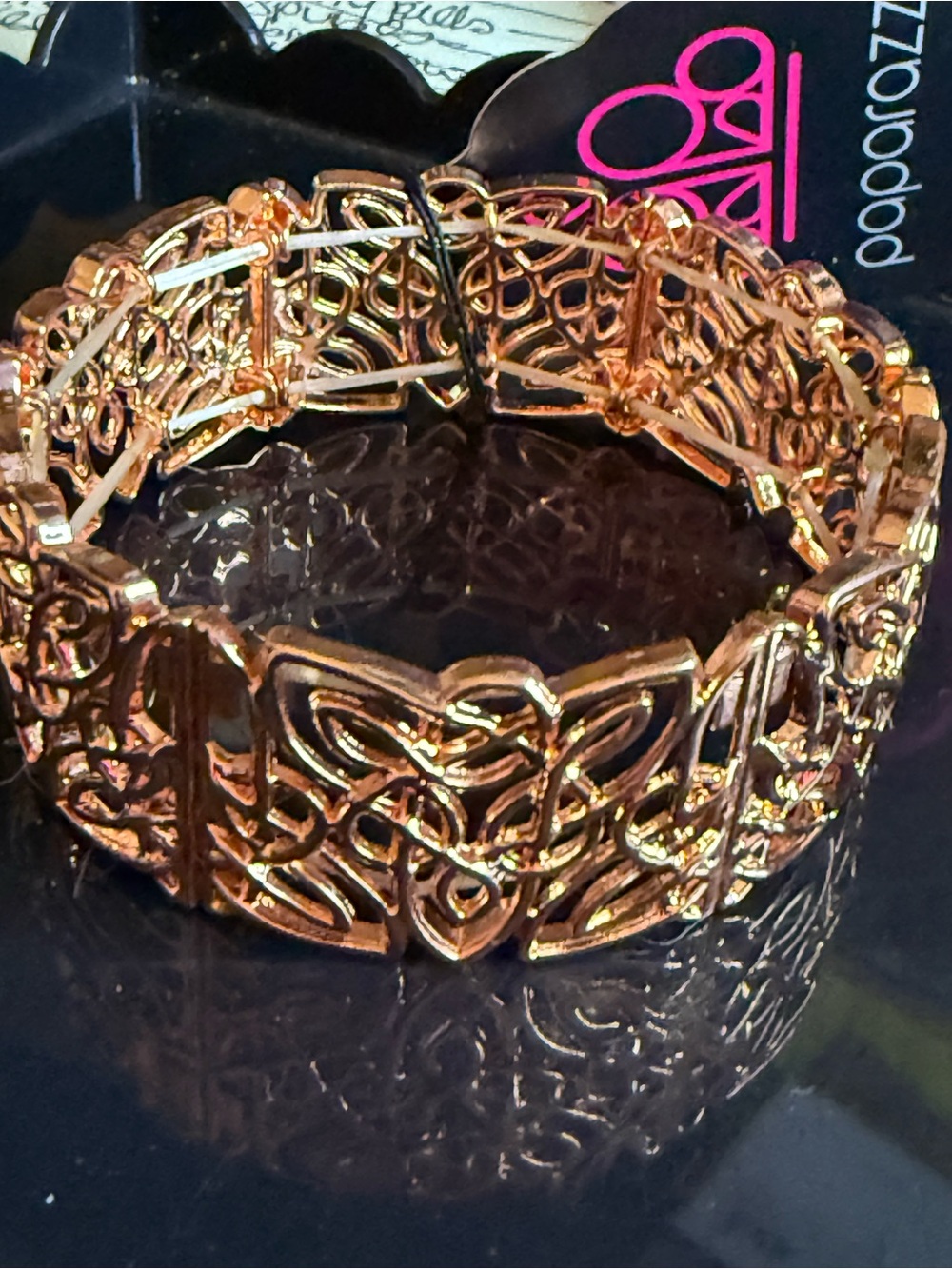 Paparazzi Rose Gold Celtic Filigree Stretch Bracelet